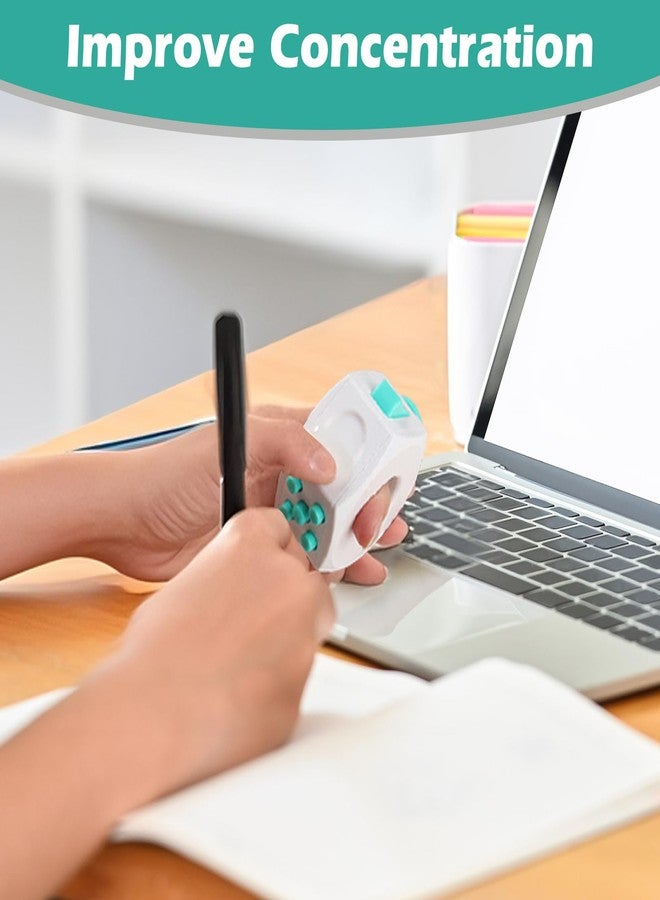 مكعب فيدجيت لتخفيف التوتر - مكعب سداسي الأوجه للبالغين. لعبة مكعب حلقي دوار للأصابع، تخفف التوتر، وتحسن التركيز، وتعزز الإنتاجية، مثالية للمكتب والمدرسة والسفر. - Image 4